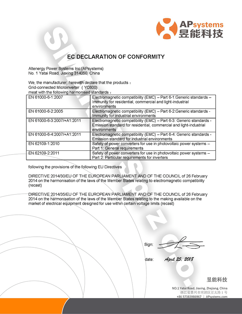 QW-ED-16-07-A0-Europe-CE-Declaration-of-Conformity-microinverter-YC600